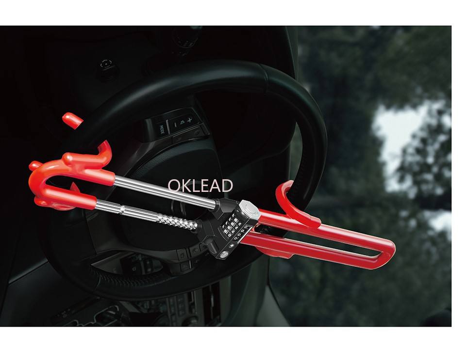 OKL6861 Universal Steel Car Steering Wheel Lock - Zhejiang Oklead Auto Parts